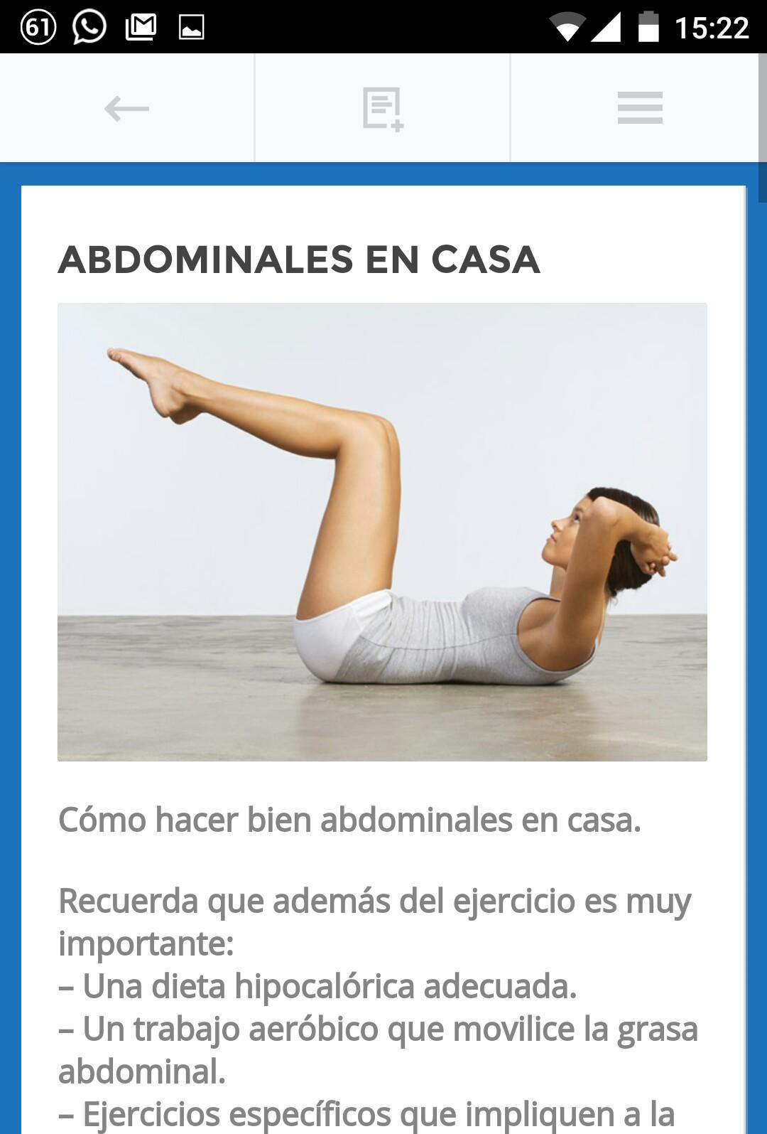 Ejercicios Abdominales