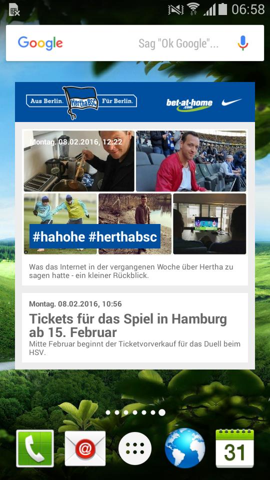 Hertha BSC Widget