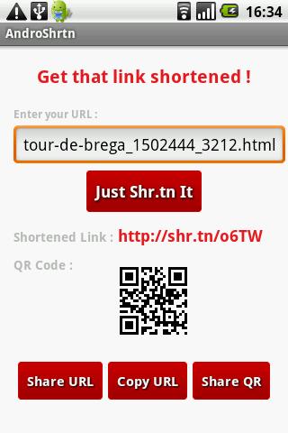 AndroShrtn URL Shortener