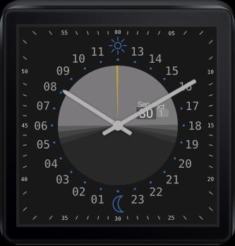 24h Analog Watch Face