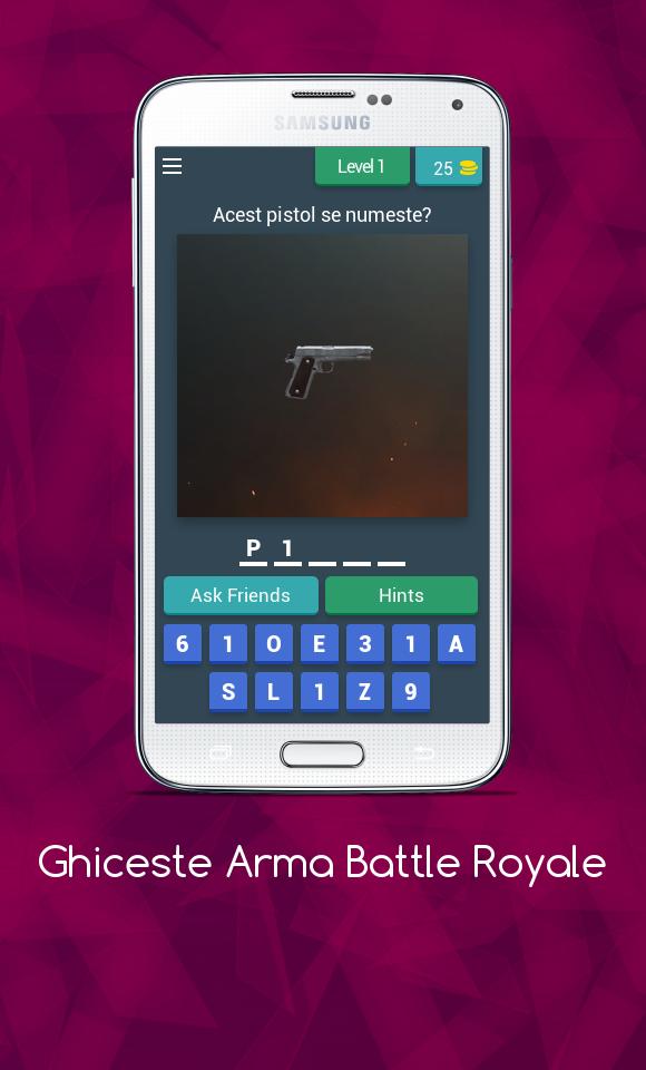 Ghiceste Arma Battle Royale Quiz