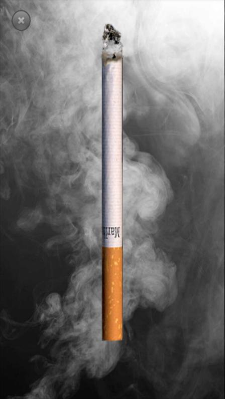 virtual cigarette roll and smoke