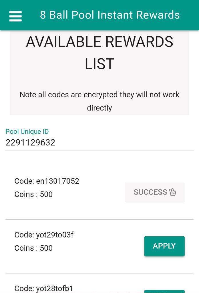 Pool Instant Rewards - Free coins