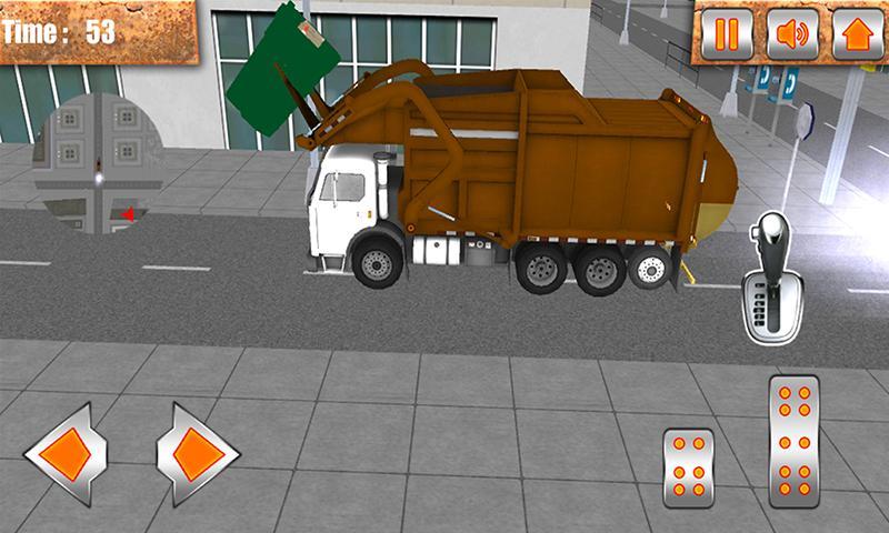 Garbage Truck Big City Driver