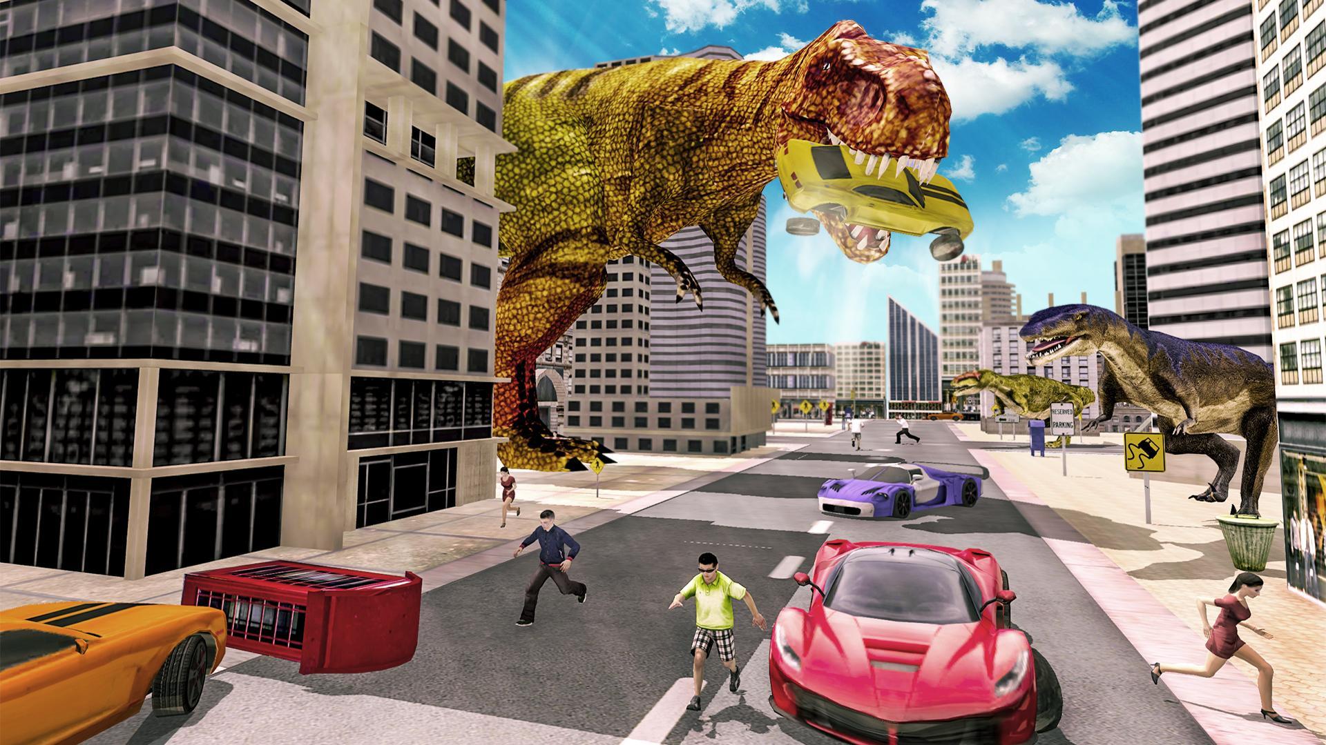 Wild Dino Attack City Simulator