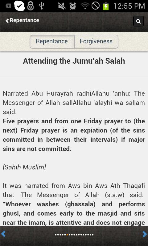 Repentance and Forgiveness