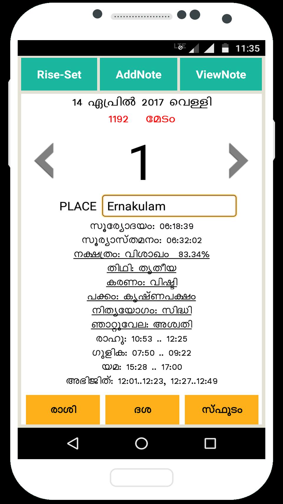 Malayalam Calendar
