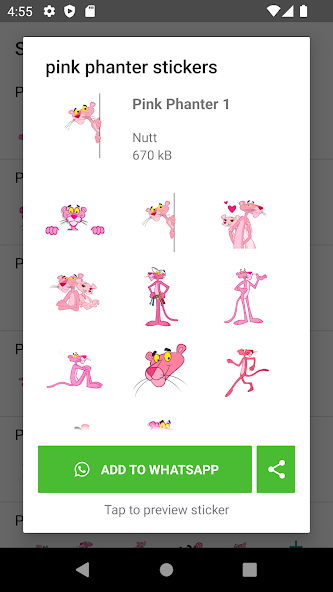 Pink Phanter Stickers