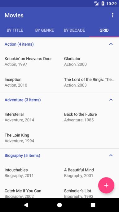 Sectioned-RecyclerView