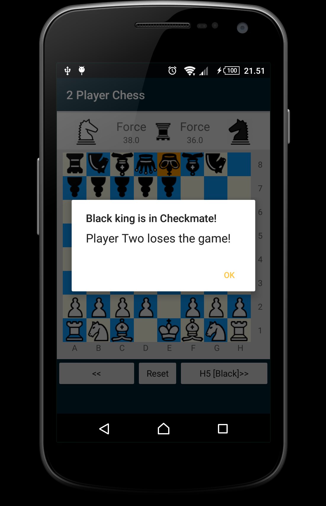 Chess for 2 (two) players