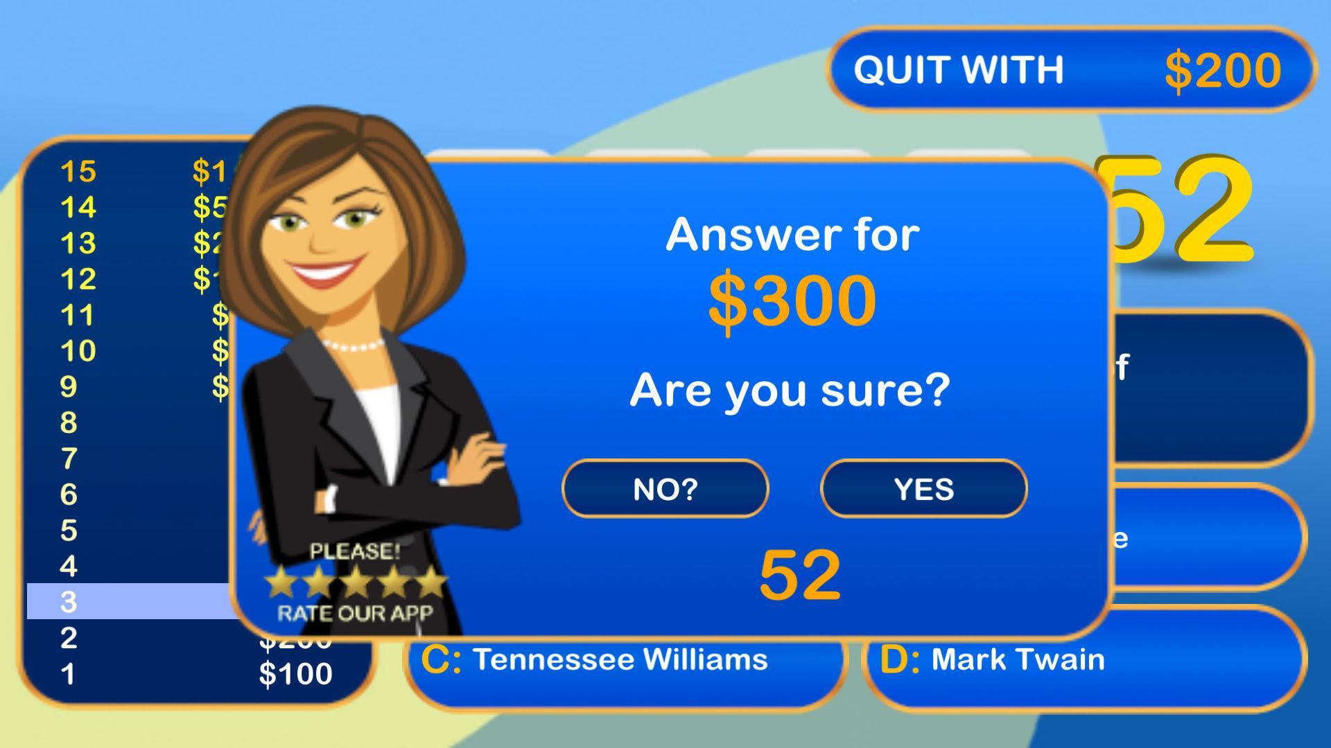 I want to be a Millionaire