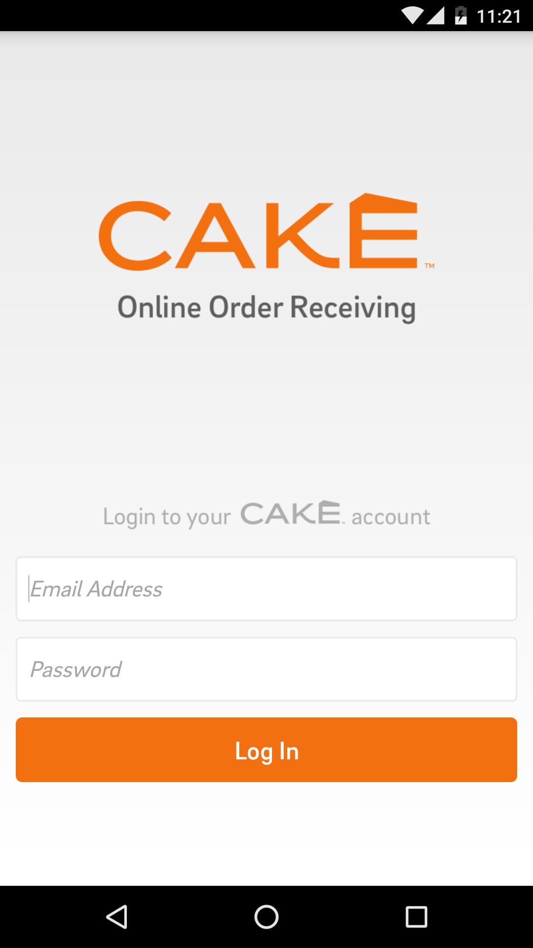 CAKE Order for Restaurants