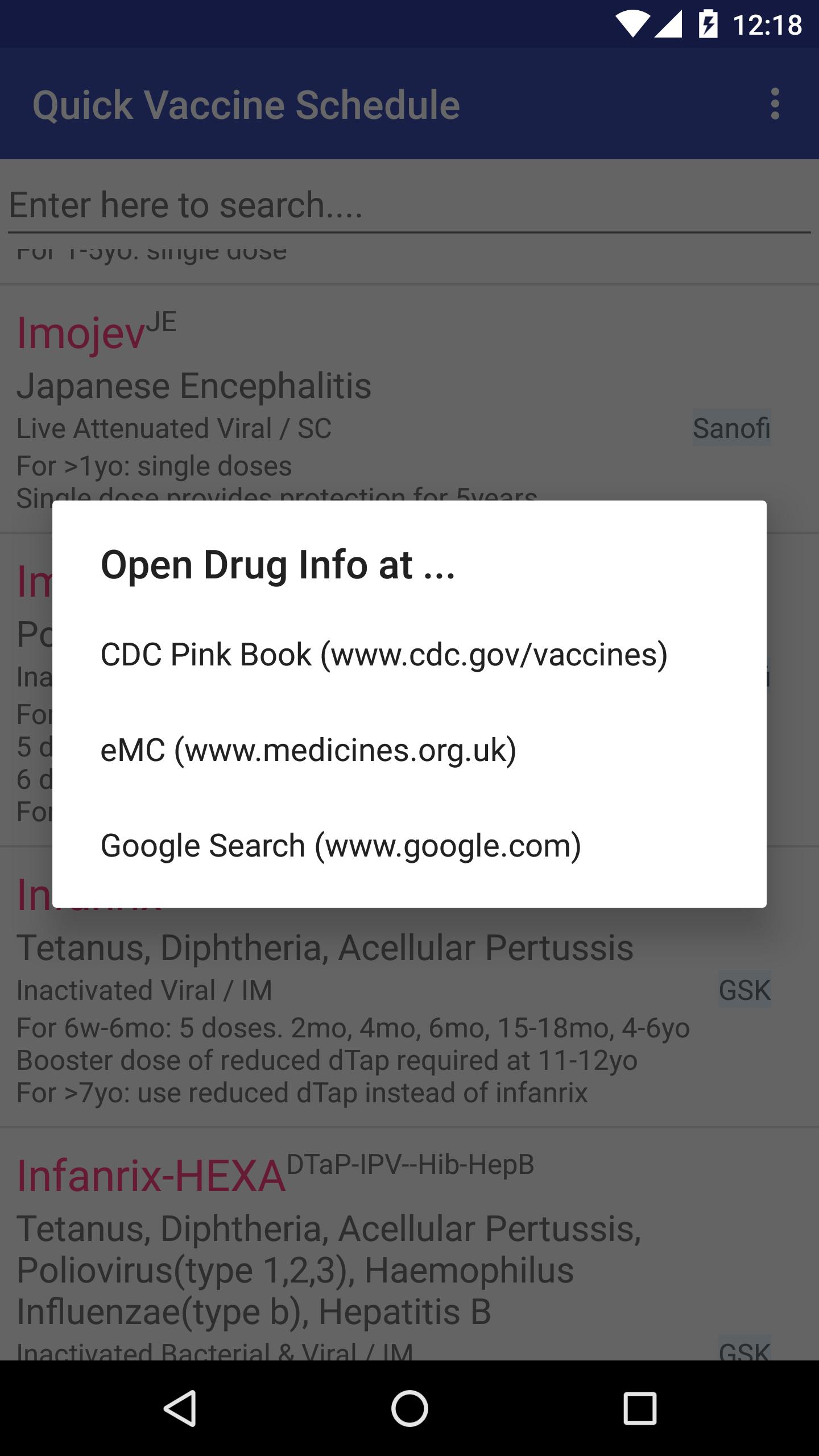 Quick Vaccine Schedule