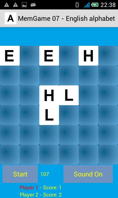 MemGame 07 - English alphabet