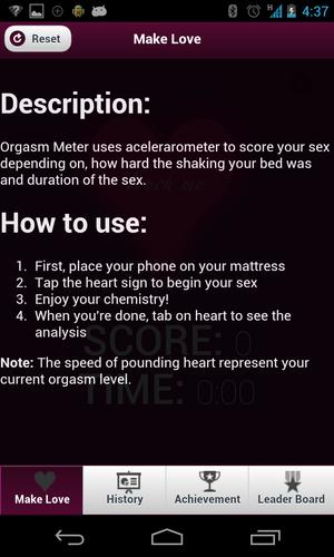 Orgasm Meter (Rate my Sex)