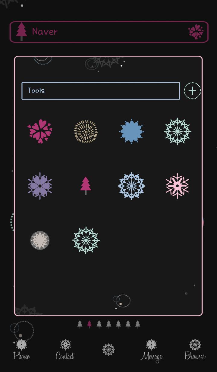 Snow Flake Dodol Theme