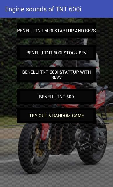 Engine sounds of TNT 600i