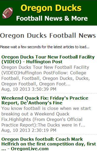 Oregon Football News
