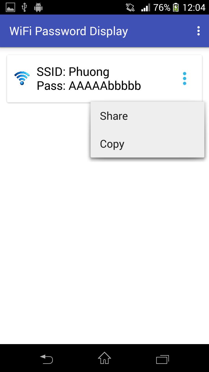 WiFi Password Display (rooted)