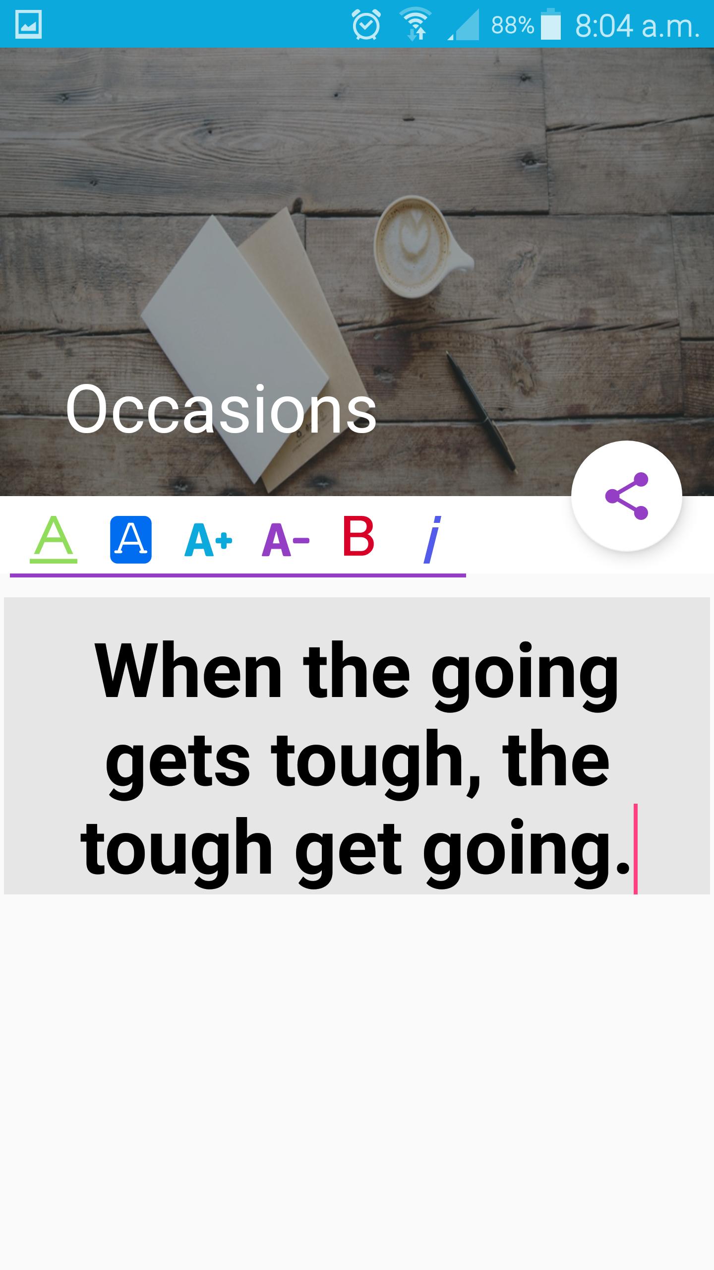 Occasion Card(Share Wonderful phrases)