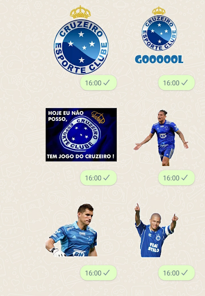 Figurinhas do Cruzeiro