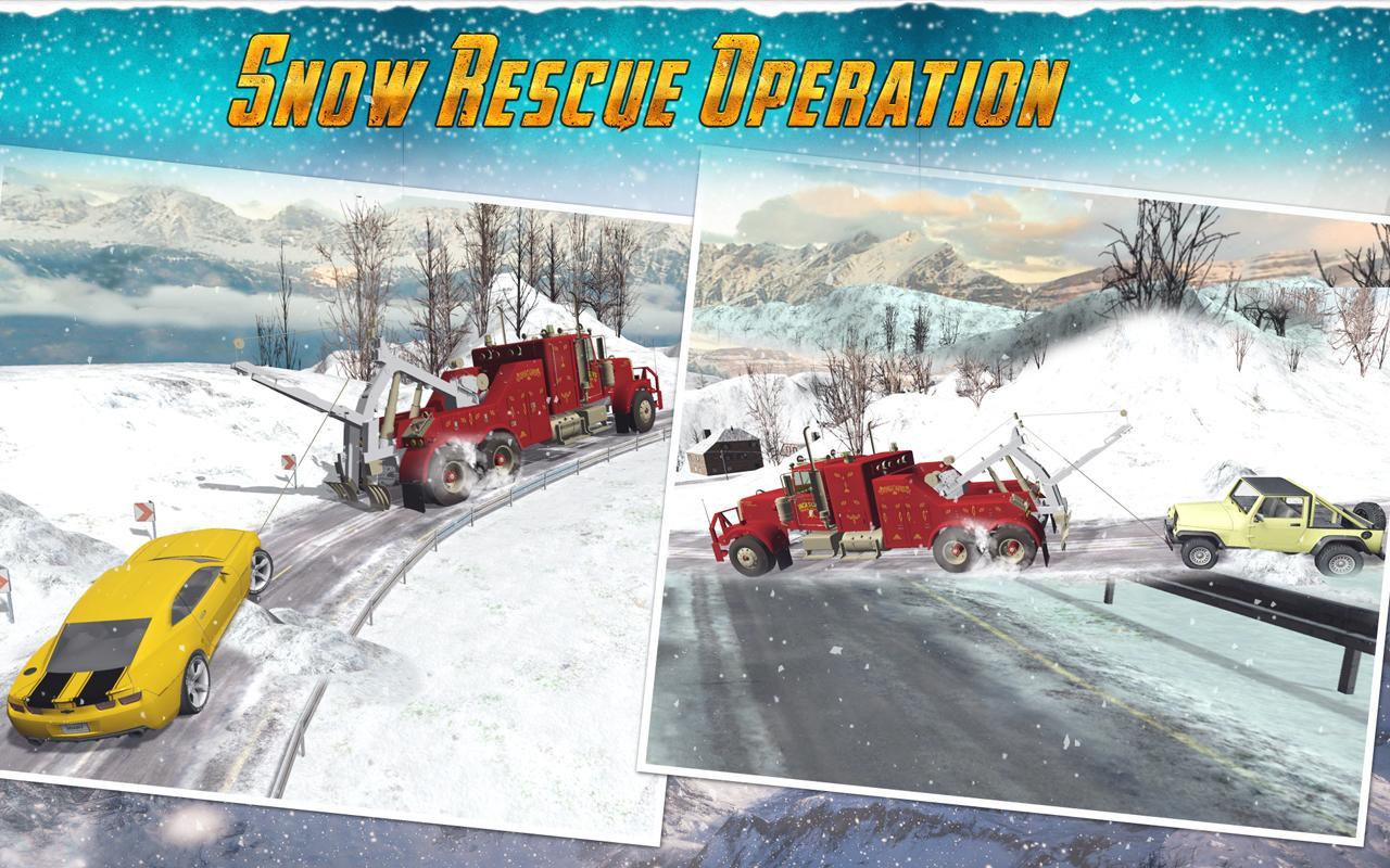 Heavy Excavator Crane Simulator: Snow Rescue
