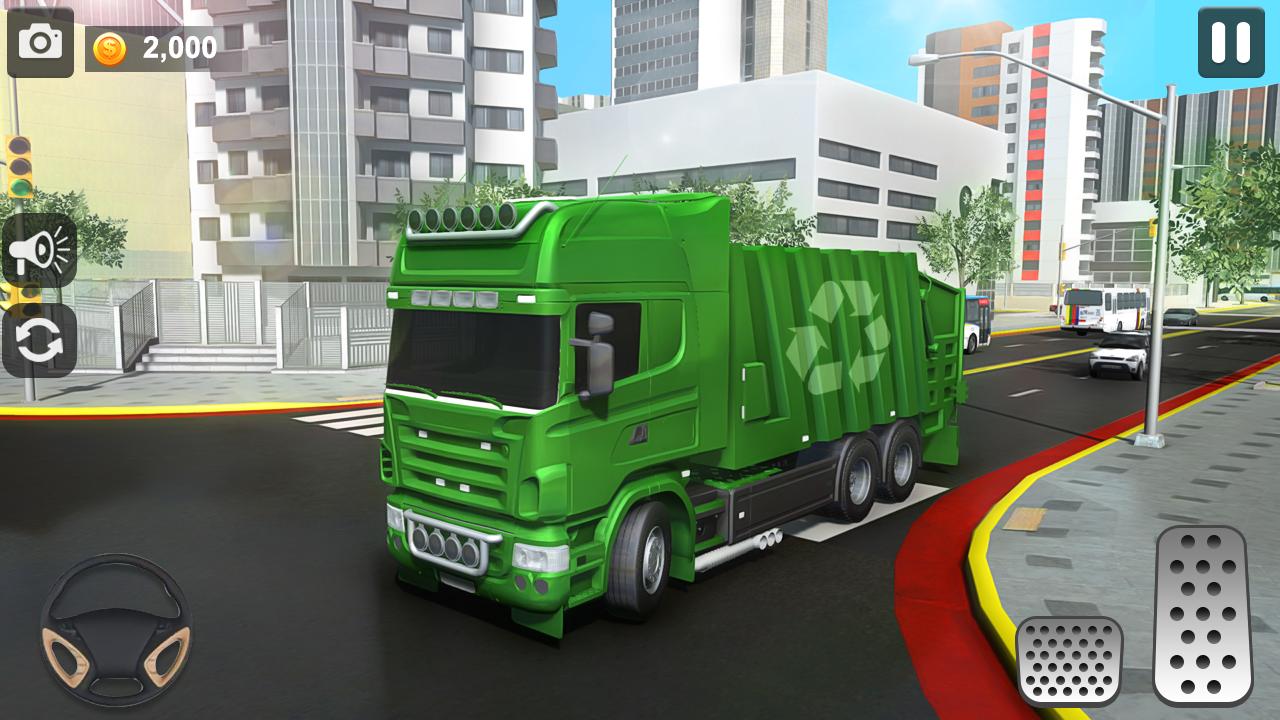 City Trash Truck Simulator: Dump Truck Games