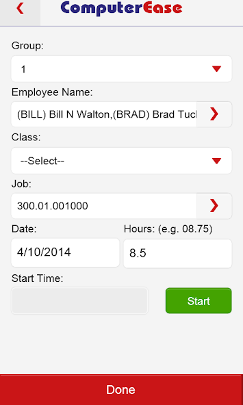 ComputerEase Time Tracking