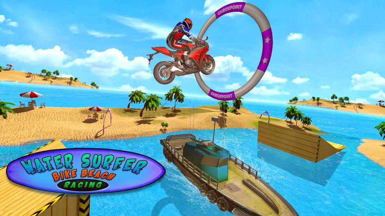 Water Surfer Bike Beach Racing
