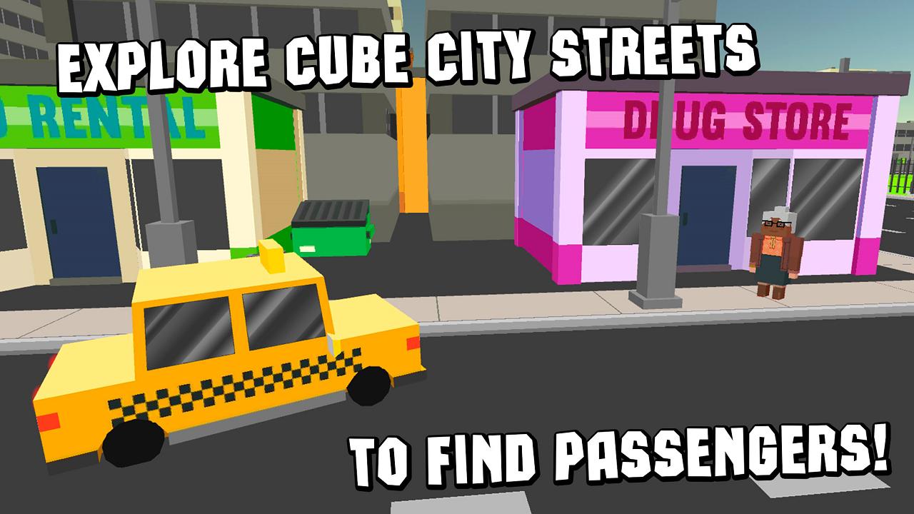 Cube Taxi Driving Simulator 3D