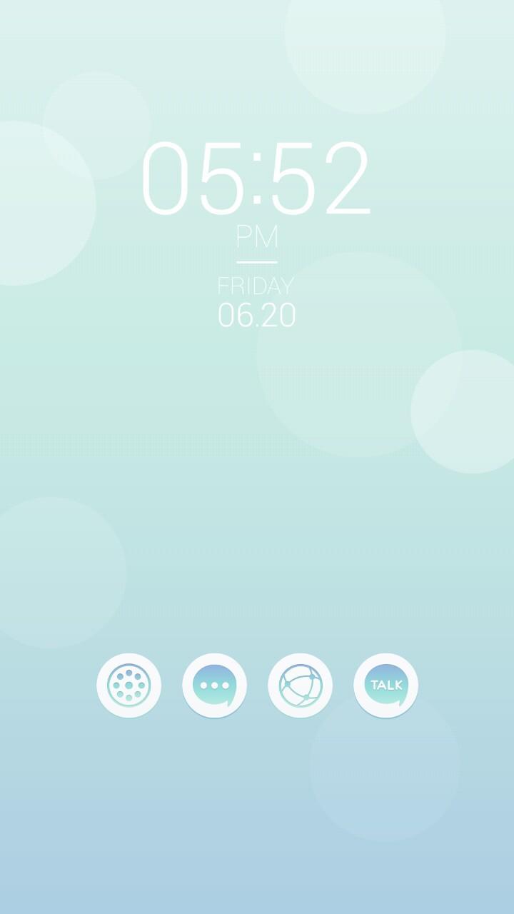 Aqua Buzz Launcher Theme