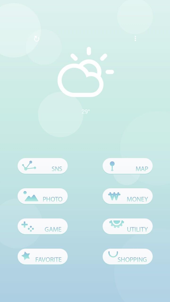 Aqua Buzz Launcher Theme