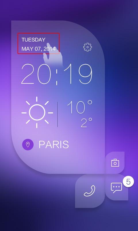 Purple Charm GO Locker Theme