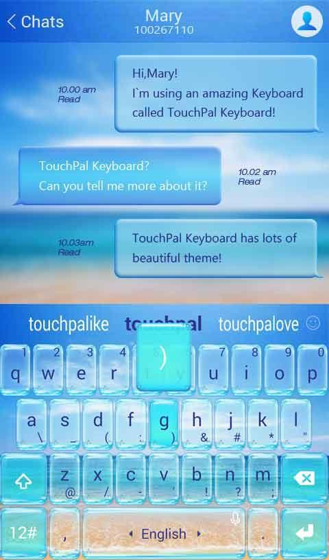 TouchPal Cool Summer Theme
