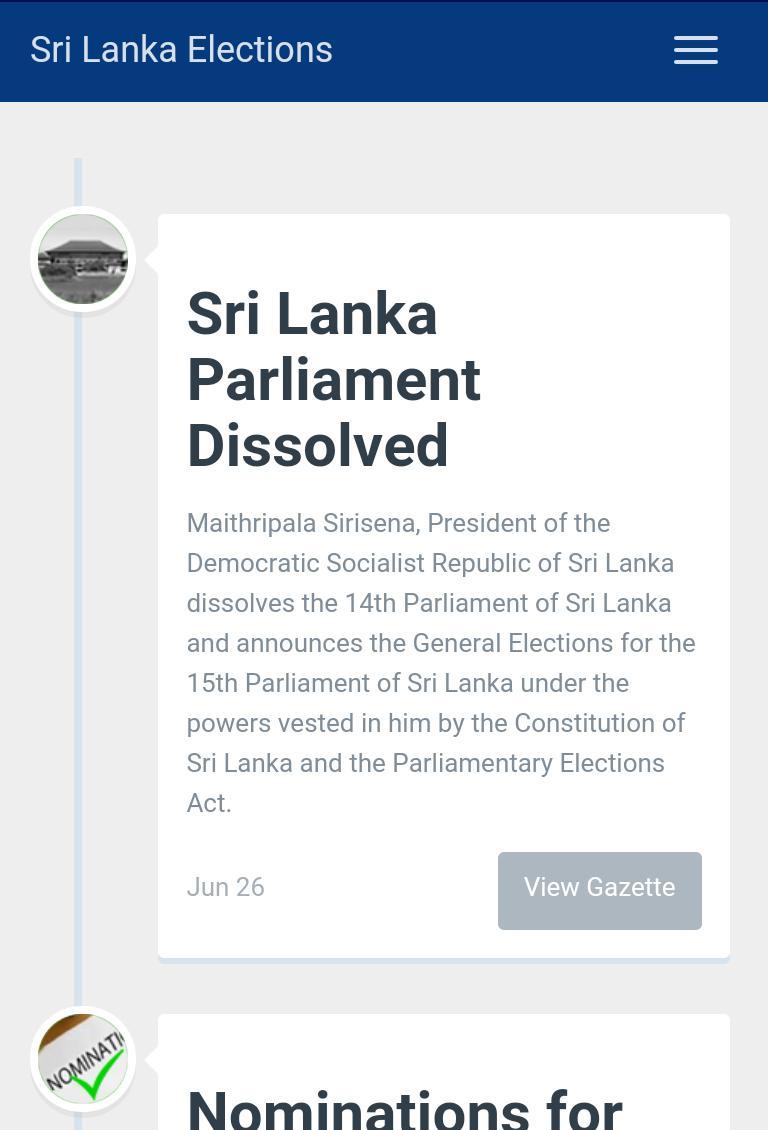 Sri Lanka Elections