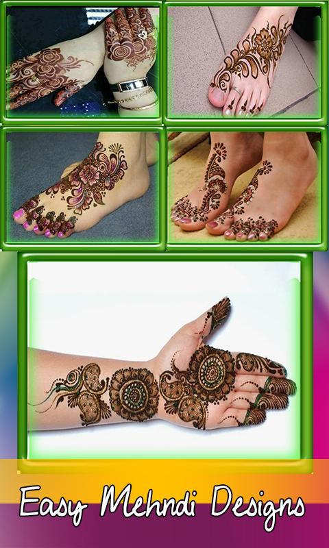 Simple Mehndi Designs Thin