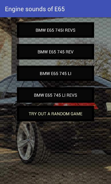 Engine sounds of E65