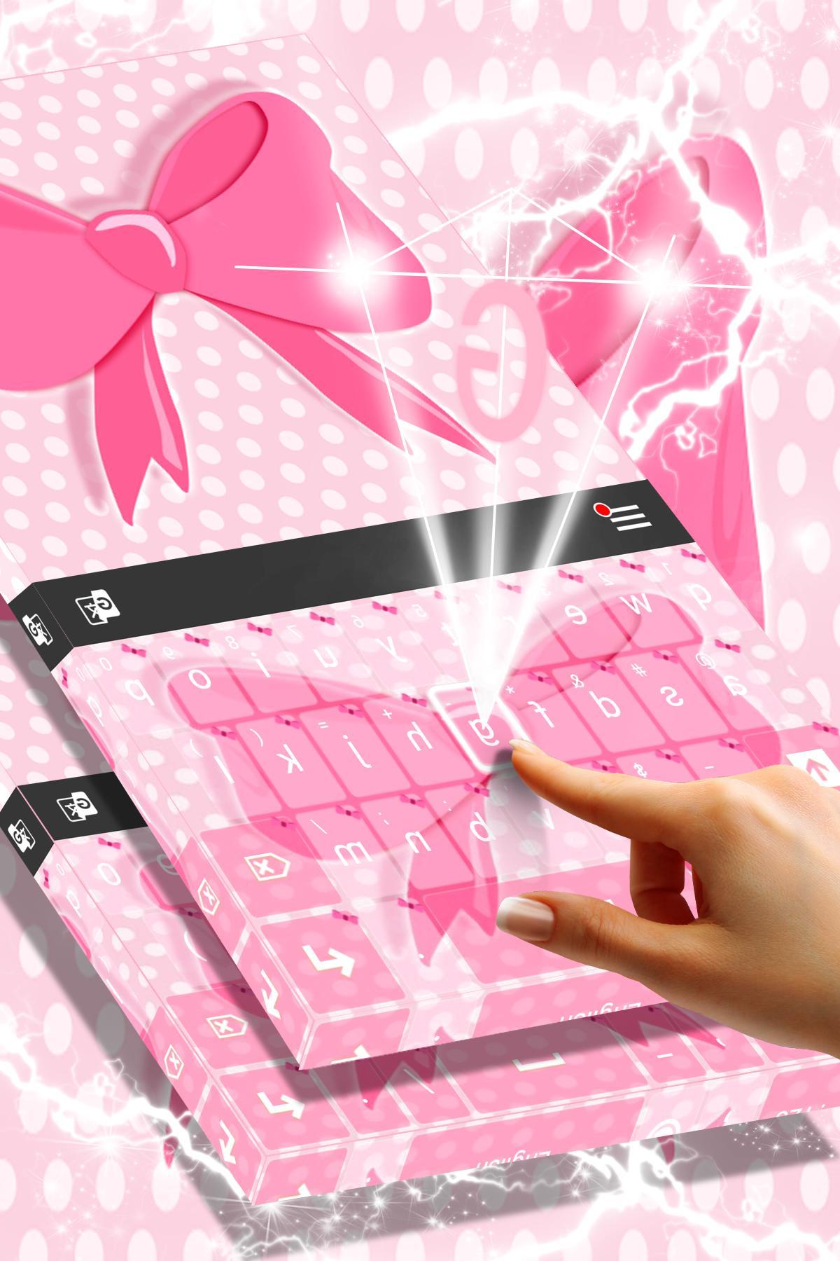 Pink Bow Keyboard Theme