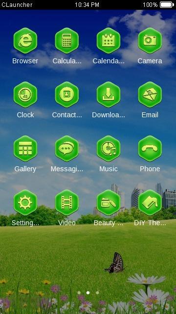 Green World Spring Theme HD