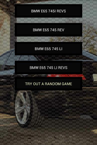 Engine sounds of E65