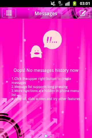 Pink Theme GO SMS