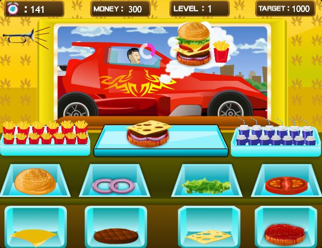 Cooking hamburgers drivers 2