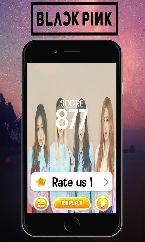 Black Pink Piano Tiles Game
