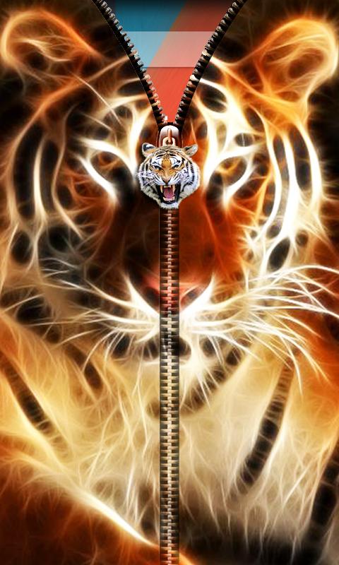 3D Tiger Zipper UnLock