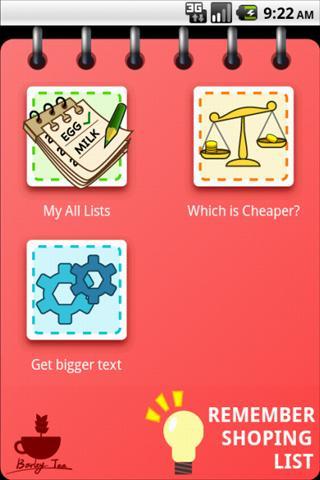 Remember Shopping List