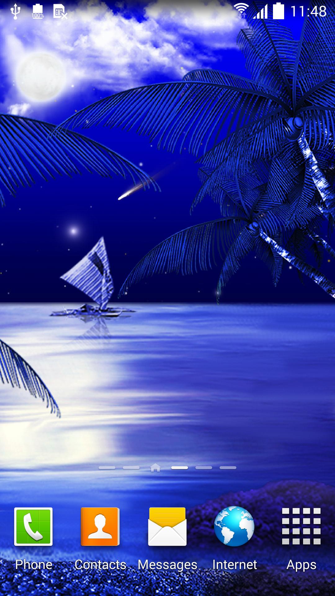 Night Beach Live Wallpaper
