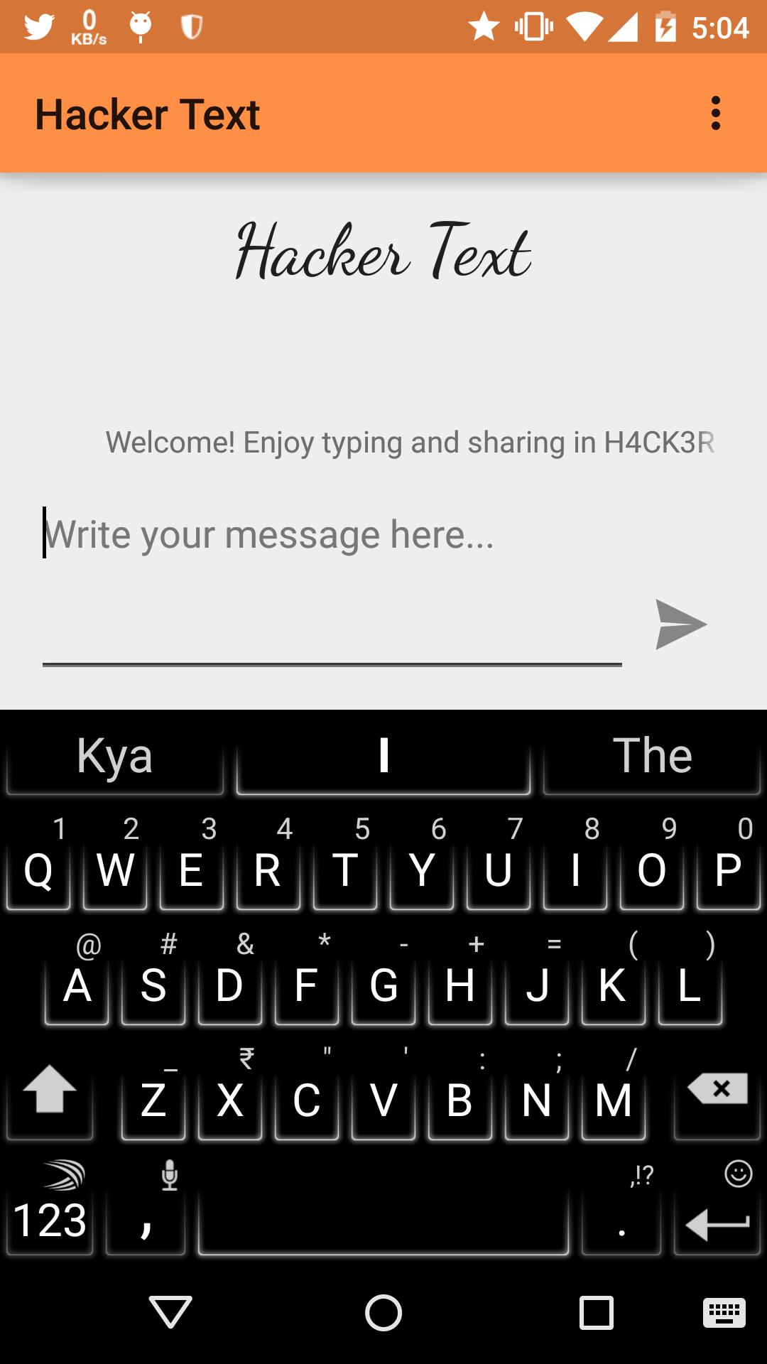Hacker Text Generator