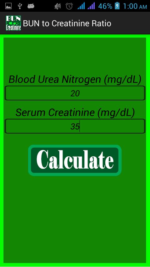 BUN To Creatinine Ratio
