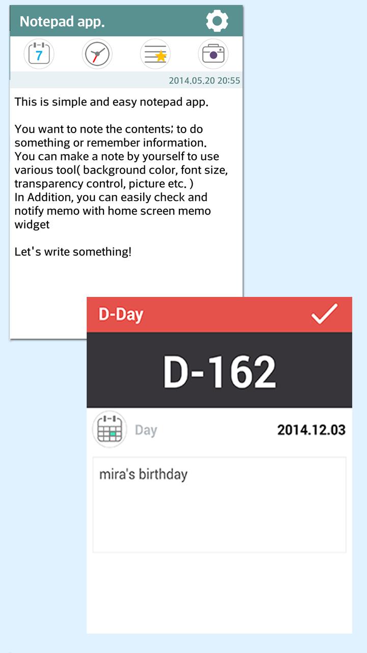 MiraNote(Memo,D-Day,Widget)