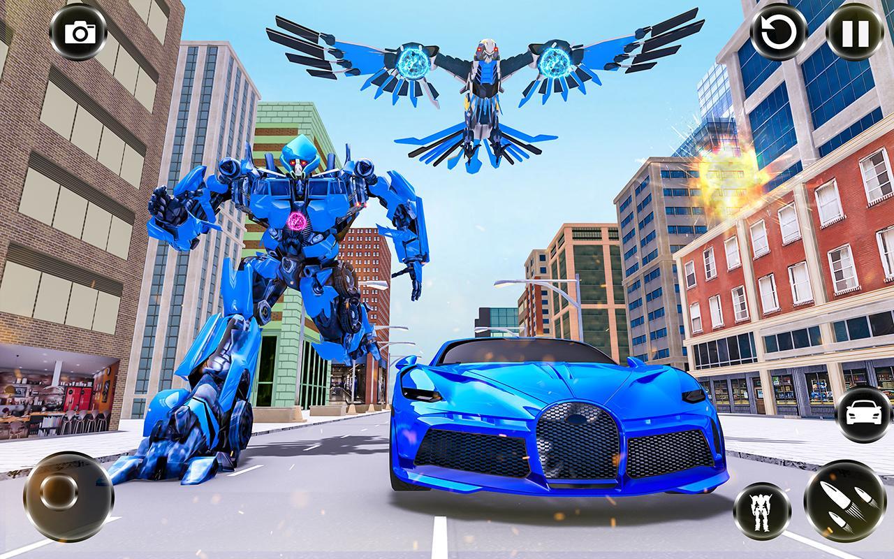 Police Eagle Robot Transformation